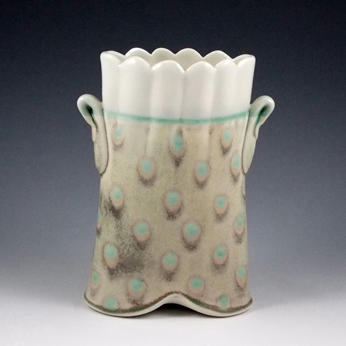 Porcelain Vase. Amelia Stamps, Lexington KY