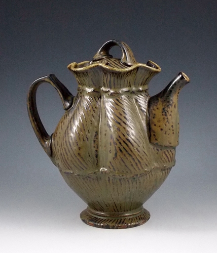Ash Glazed Teapot. Eric Botbyl, Humboldt, TN